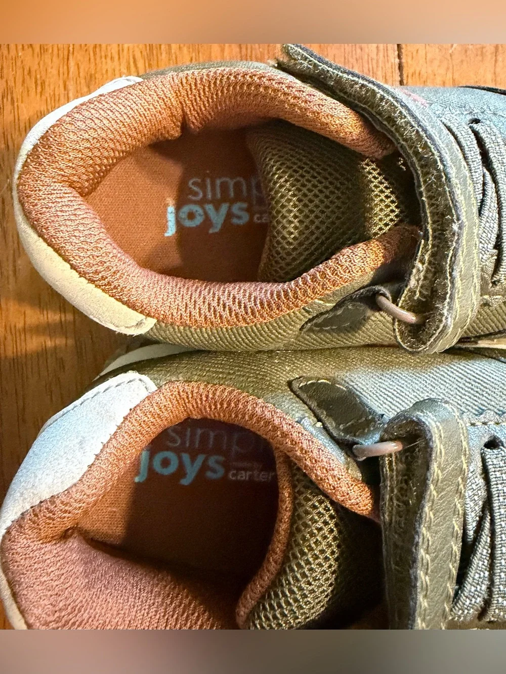 Toddler Simple Joys by Carter's Olive Green Bailey Athletic Sneaker Shoe Size 7